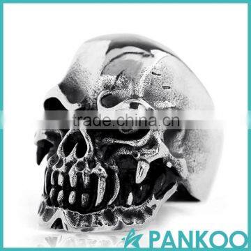2016 Non-mainstream Fashion Classic Retro Series of Various Punk Skull Shape Thai Silver and Titanium Unisex Ring photo-3