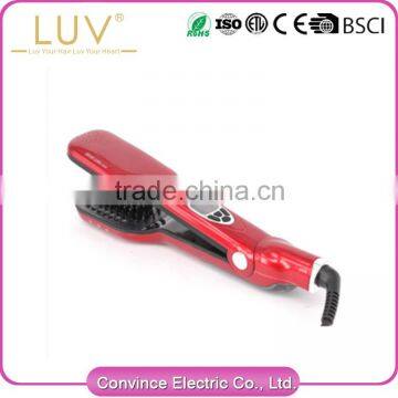 China's product quality electric magic hair straightening brush as seen on tv