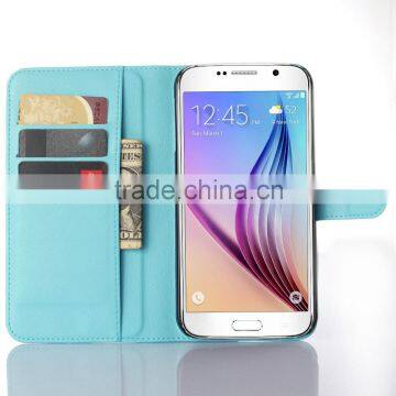 High Quality Leather Holster Card Wallet Folio Stand Flip Case Cover for Samsung GALAXY S7 Plus photo-4