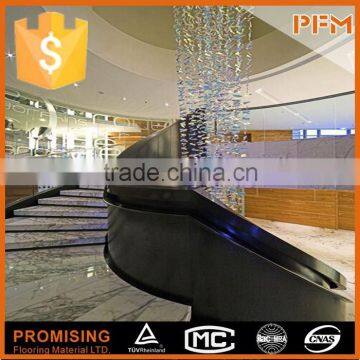 Five Star Hotel Design Natural Stone Baluster Stairs Glass photo-3