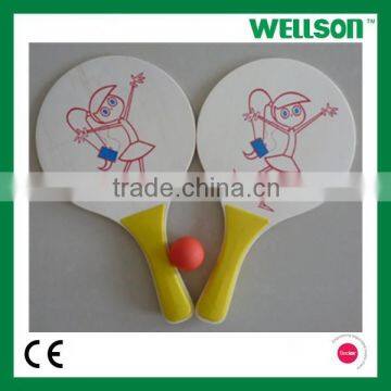 Summer sports wooden beach rackets