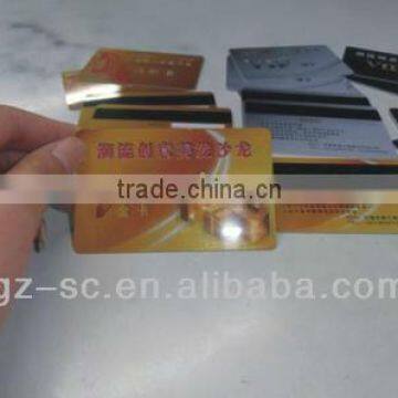 CMYK laminated pvc card offset printing in Guangzhou