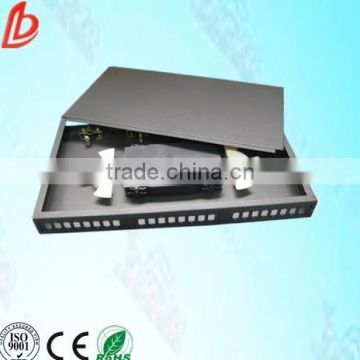 19 inch 24 ports Rack mount fixed type fiber optic patch panel/optical fiber patch panel