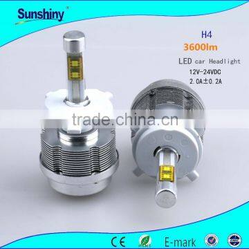 Headlight h4 length LED 3600lm each set headlight bulb h4 30w