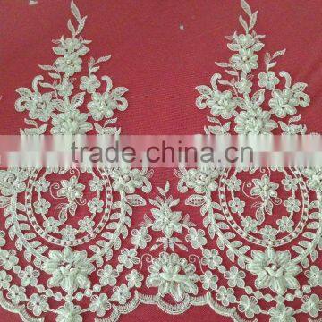 Bead Embroidery Lace Trims For Bridal Dress