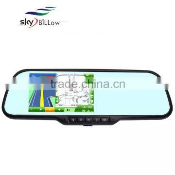 5 inch rear view camera , rear view mirror with GPS , car dvr rear view mirror