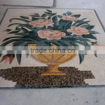 Home decorative floral mosaic tile picture