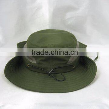 custom polyester fishing hat bucket hat with strings beach wholesale