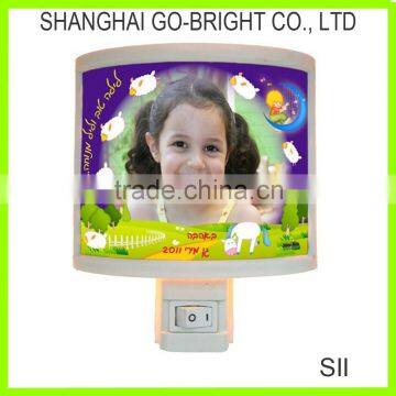 Photo Frame Kids Wall Night Lamp Plug in Night Lights SII Wall Night Lights