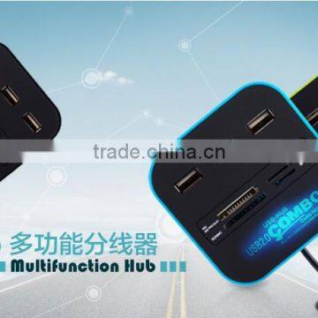 Combo All in 1 Multi Function USB Card Reader & Hub