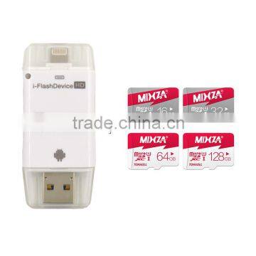 All in 1 USB 2.0 I-Flash Drive TF SD Memory Card Reader Speed Connect Mobile Phone and Computer Memory Stick Pro Duo Adapter photo-2