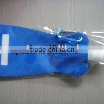 480MLplastic folding water bag sports water bottle