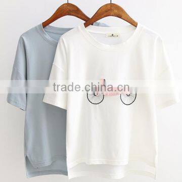 Street Wear 2016 High Quality Garments China Supplier Womens Embroidery T Shirt