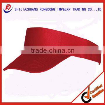 PROMOTIONAL CHEAP CUSTOM SUN VISOR WITH VELCRO CLOSURE