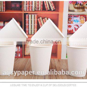 2016 Hot Sale Custom Printed Ripple Paper Cup for Milk/Tea/Coffee photo-2