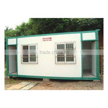 Container type toilet with septic tank and water tank