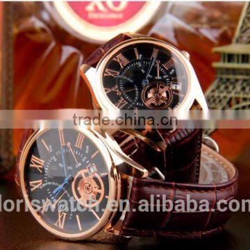 Top Quality OEM logo love Couples Valentine's Day leather Watches for gift