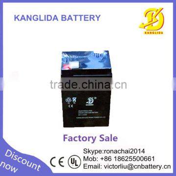 6 volt battery 6v4ah rechargeable vrla sealed lead acid battery for Building intercom