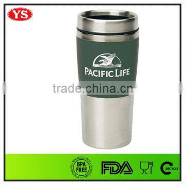 eco friendly double wall insulated 16 ounce coffee stainless tumbler
