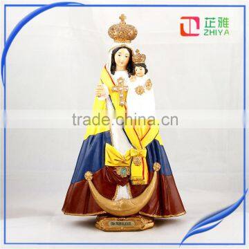 Resin Religious Figure of Mary for decoratioin