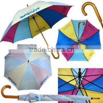 30" durable double layers golf wooden umbrella