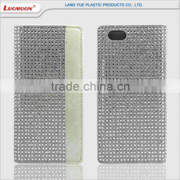 Imported TPU Cover+pu Diamond Material+card Slot Contract Color Mobile Case for Iphone 6 Plus 5 4 s se photo-3