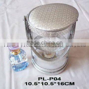 Silver plastic perfume box