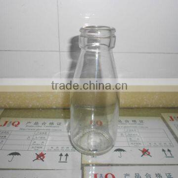 clear glass bottle for milk product 200g