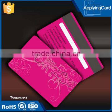 PVC RFID Card Smart Contact Card With Magnetic Strip Printing for shopping mall gift card