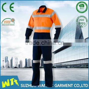 cheap reflective safety construction microporous coverall