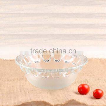 3pcs/set Apple Shape Deep Glass Fruit Bowls Set With Iron Stand photo-3