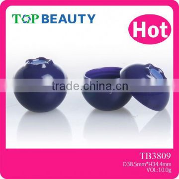 TB3809-10g Empty Fruit Shape Round Ball Lip Balm