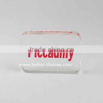 custom clear plexiglass plate with printing