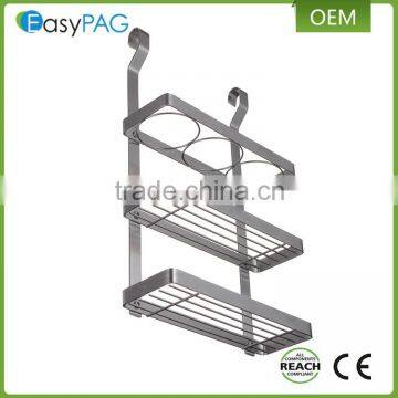 ESYLIFE Stainless Steel Hanging Kitchen Spice Rack, Silver (3 Tier) photo-2