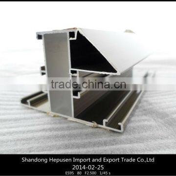 Champagne electrophoresis aluminum extruded profile for sliding window