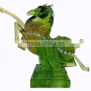 the crystal jumping horse--BS097