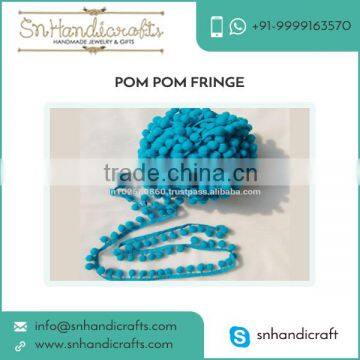 High Grade Top Selling Pom Pom Fringe by a Leading Manufacturer