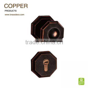 Split door handle copper locking door handle ME1237 BCU-A for wooden door