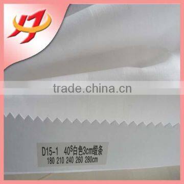 Bleached Pure Cotton Stripe Jacquard Fabric For Home Textile