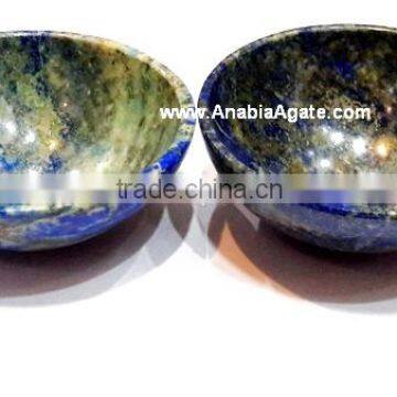 2 Inch Lapiz Lazuli Gemstone Handmade Bowl Manufacturer : Wholesale Gemstone Bowls : Agate Bowls