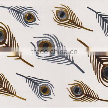 Gold Color Temporary Tattoo Transfer Paper