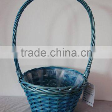 small wood chip garden baskets