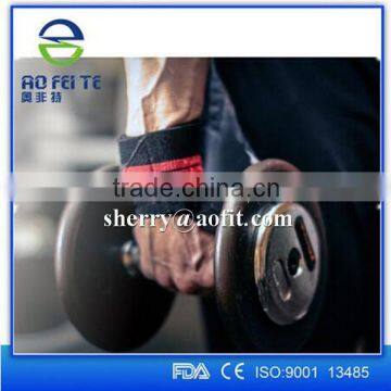High quality polyester elastic weight lifting wrist wraps sporting wrist bands