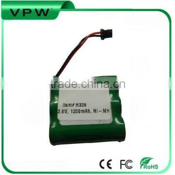 Factory supply Rechargeable 1200mAh NI-MH 4/5AA 3.6V Battery for Cordless Phone