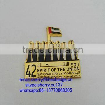 UAE National Day gifts uae flag lapel pin badge,UAE badge with magnet