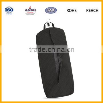 black personalised garment dust bag dry cleaning with zipper