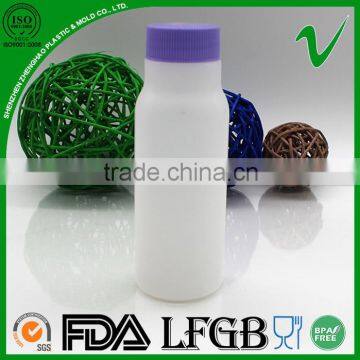 food grade raw material plastic type small milk bottles