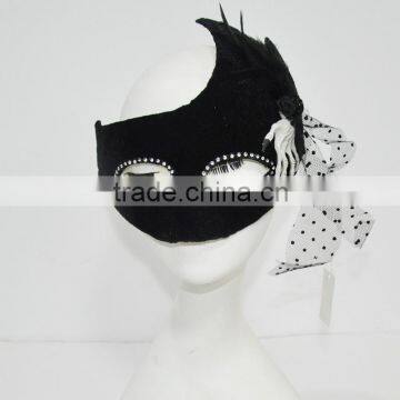 Halloween black party mask for adult