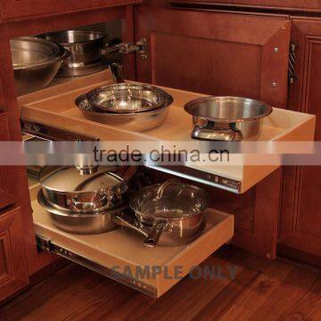 2015 Fashion Beech Wood Kitchen Cabinet photo-3