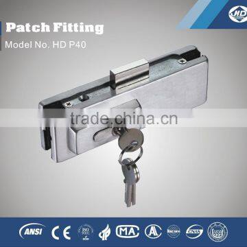 US 10 glass door patch lock fitting